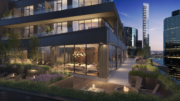 Rendering of sky terrace at Pearl House, by Williams New York